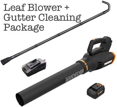 Leaf Blower and Gutter Cleaning Kit Combo