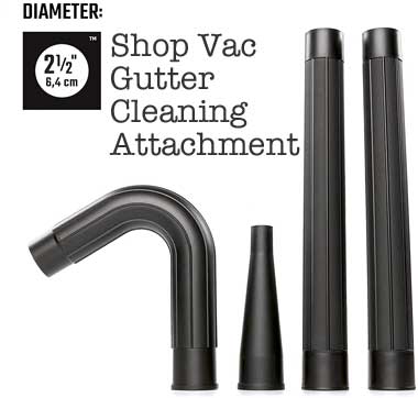 Shop Vac Gutter Cleaning Attachment for Blowing Leaves Out of Gutters