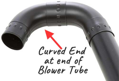 Curved End of Blower Tube Attachment
