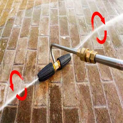 Pressure Washer Gutter Cleaning Attachment Removes Debris from Gutters While You Stand Safely on the Ground - No Ladders!